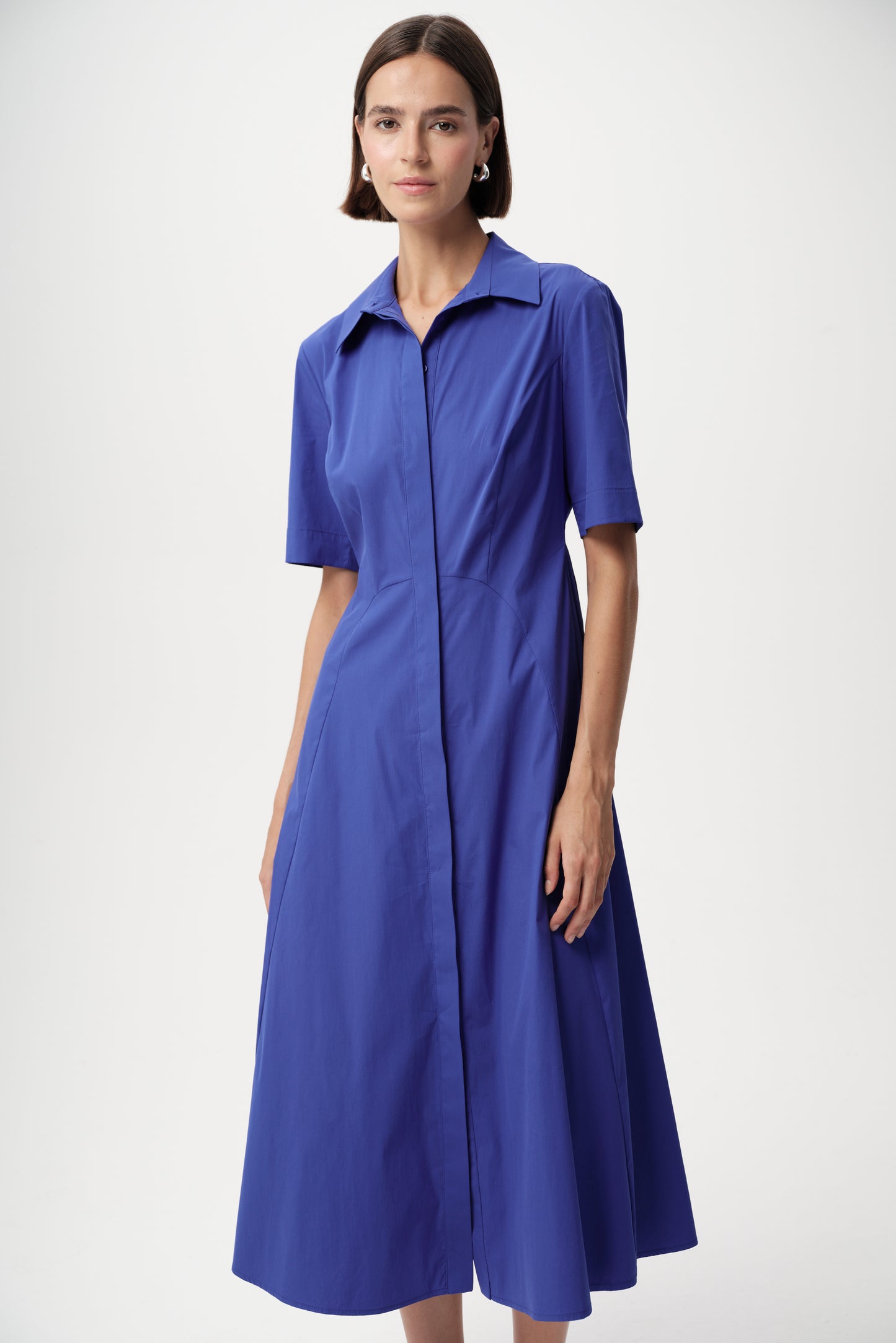 Alhertine Dress in sax by Exquise