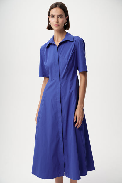 Alhertine Dress in sax by Exquise