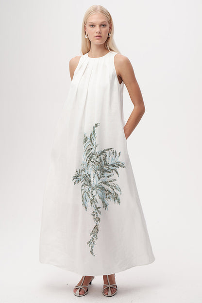 Briand Dress in white by Exquise