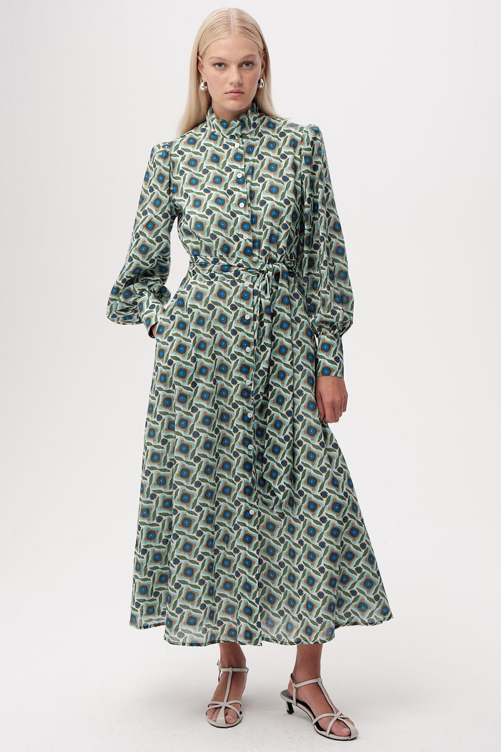 Chamonix Dress in green/blue by Exquise
