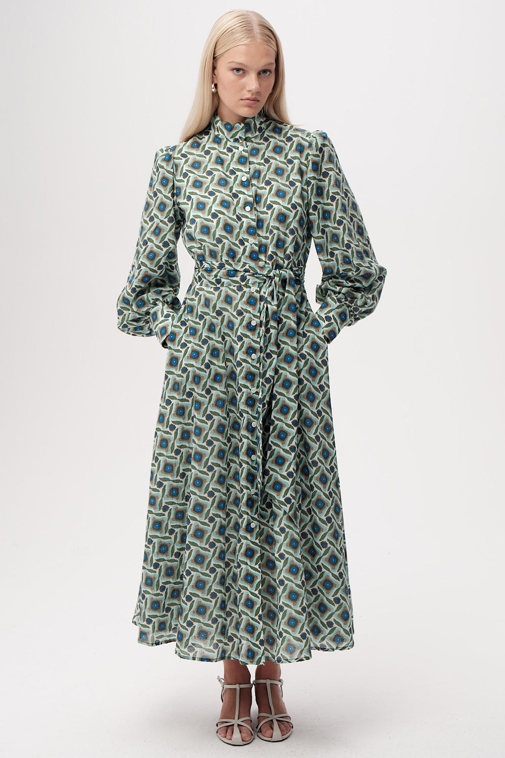 Chamonix Dress in green/blue by Exquise
