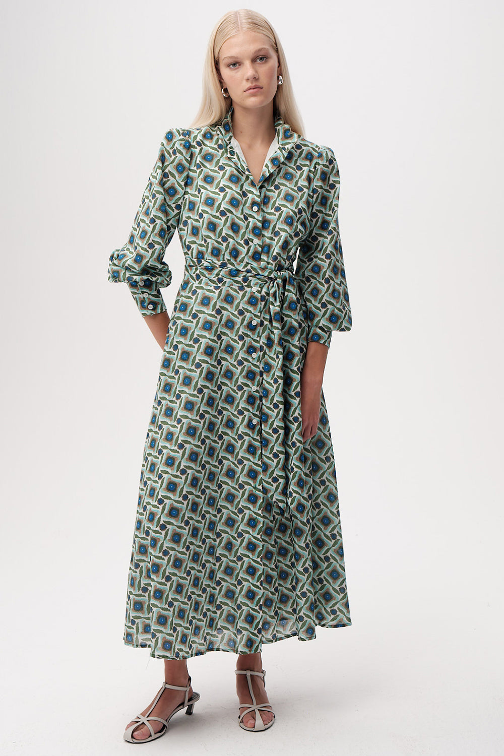 Chamonix Dress in green/blue by Exquise