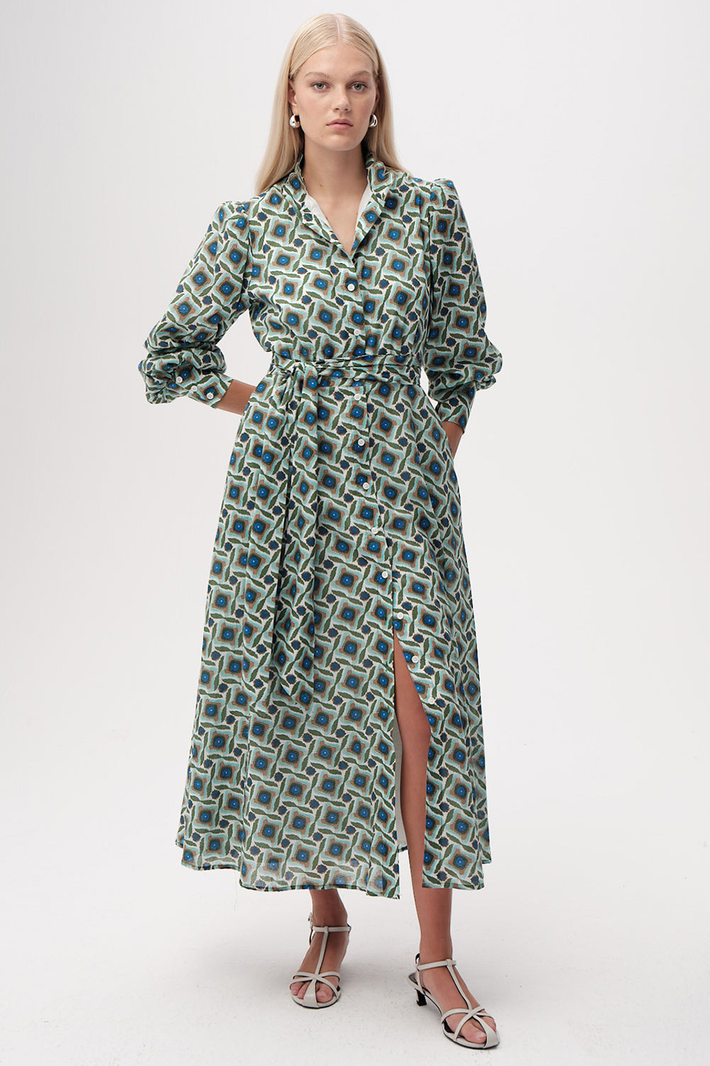 Chamonix Dress in green/blue by Exquise