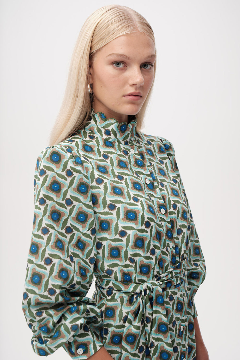 Chamonix Dress in green/blue by Exquise