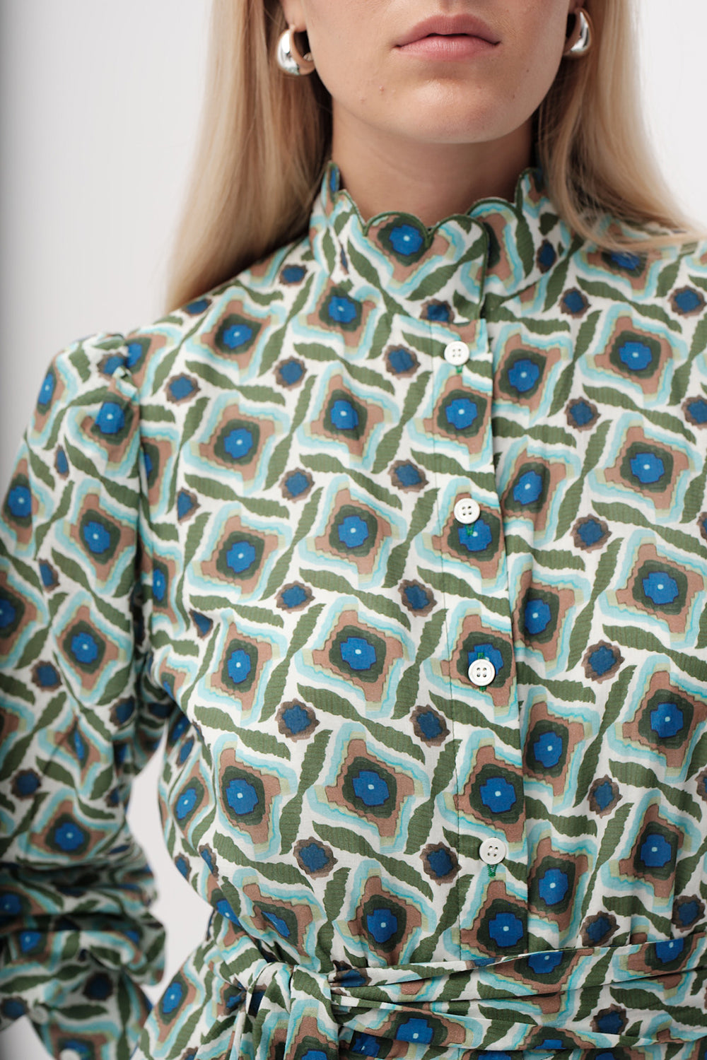 Chamonix Dress in green/blue by Exquise