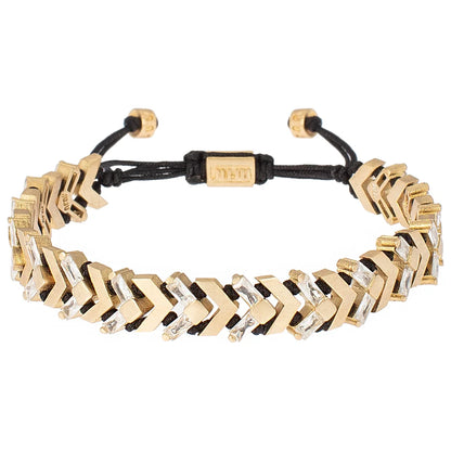 Glitter Arrow Bracelet in crystal/bronze by JUJU