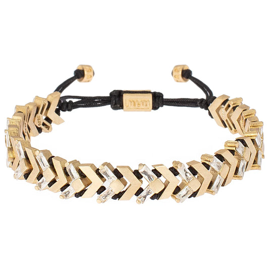 Glitter Arrow Bracelet in crystal/bronze by JUJU