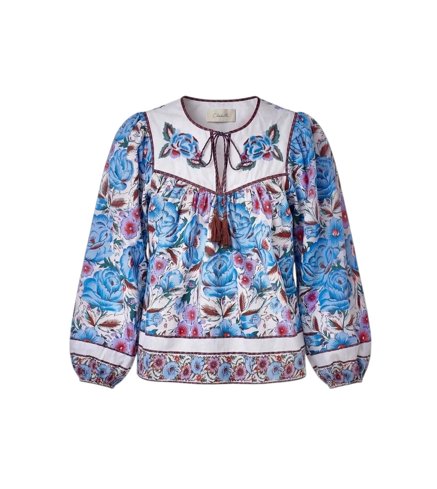 Laura Blouse in fluora print by Cleobella