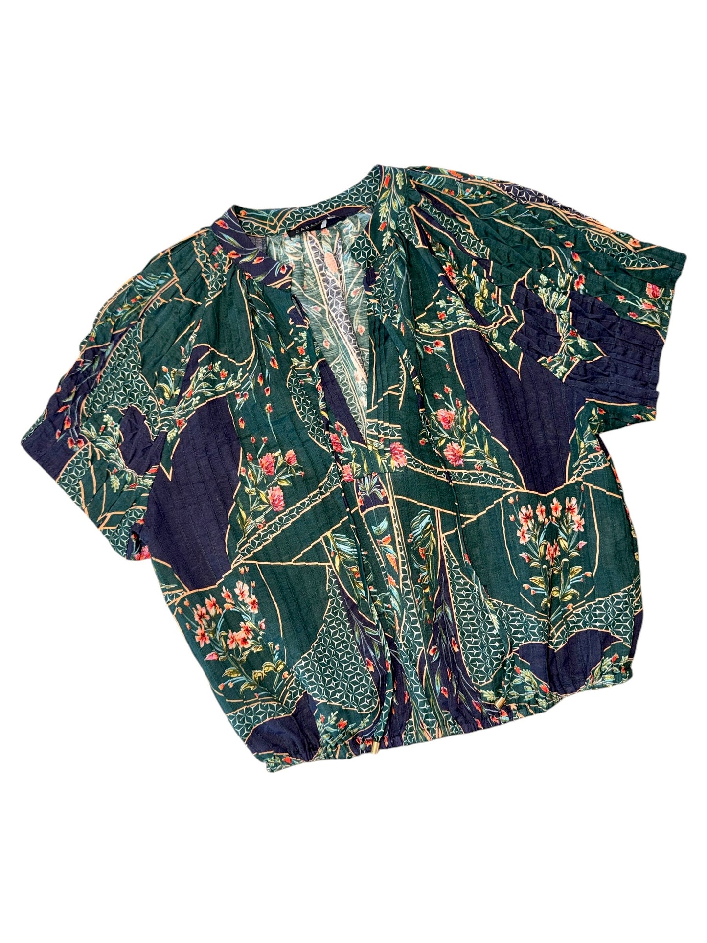 Zola Top in patchwork flower by Caballero