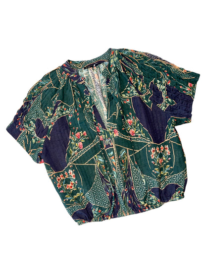 Zola Top in patchwork flower by Caballero