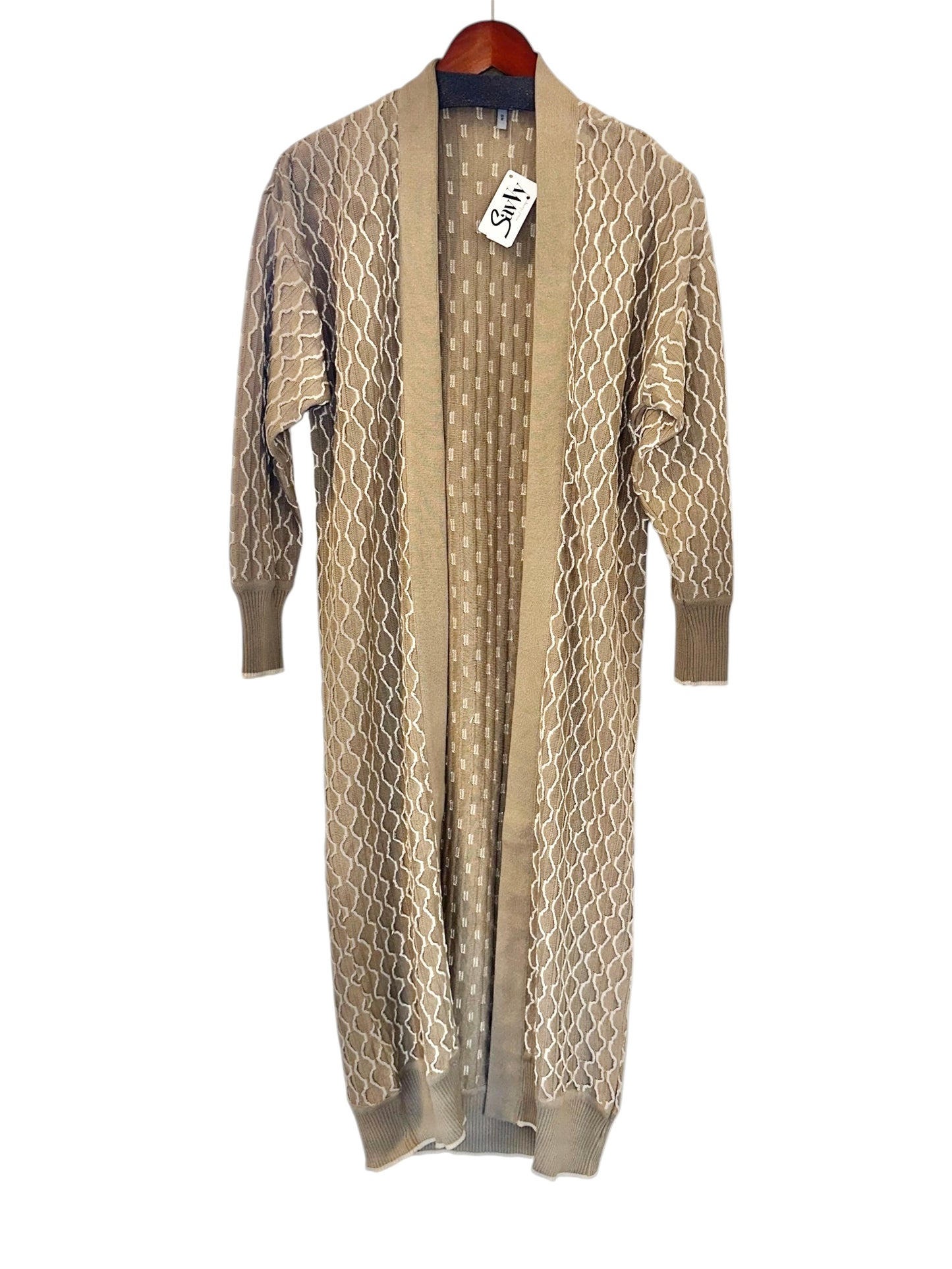 Laquinta Duster Cardigan in sandstone by Conditions Apply