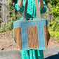 Azurite Linen Dress in green ikat by Nimo