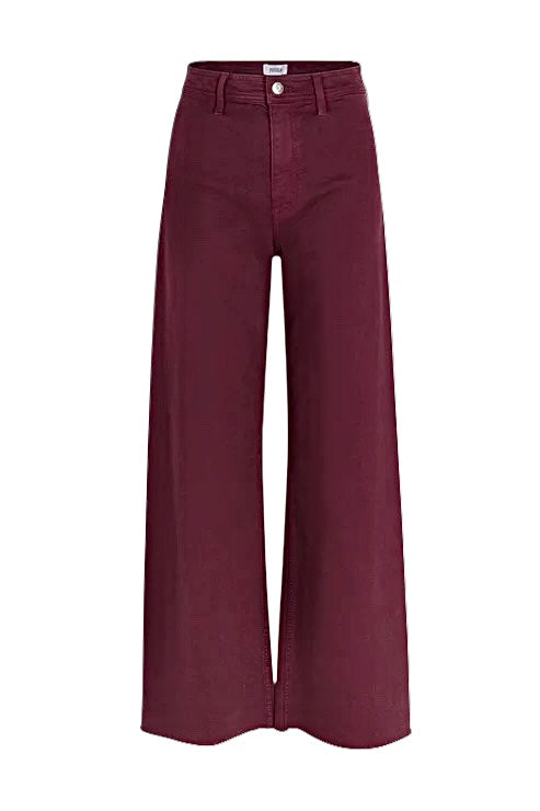 Penny High Rise Wide Leg Jean in Claret by Pistola