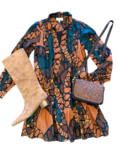 Alani Mini Dress in dark saguaro by Cleobella