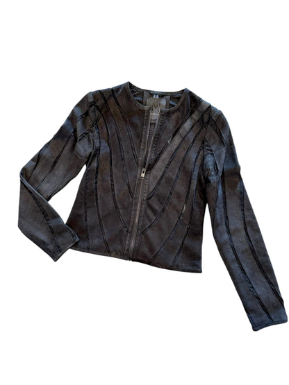 Mira RF Leather Jacket in black by Mauritius