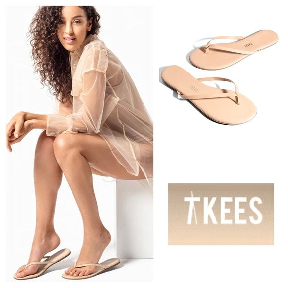 Thong Flip Flop in cocobutter by TKEES