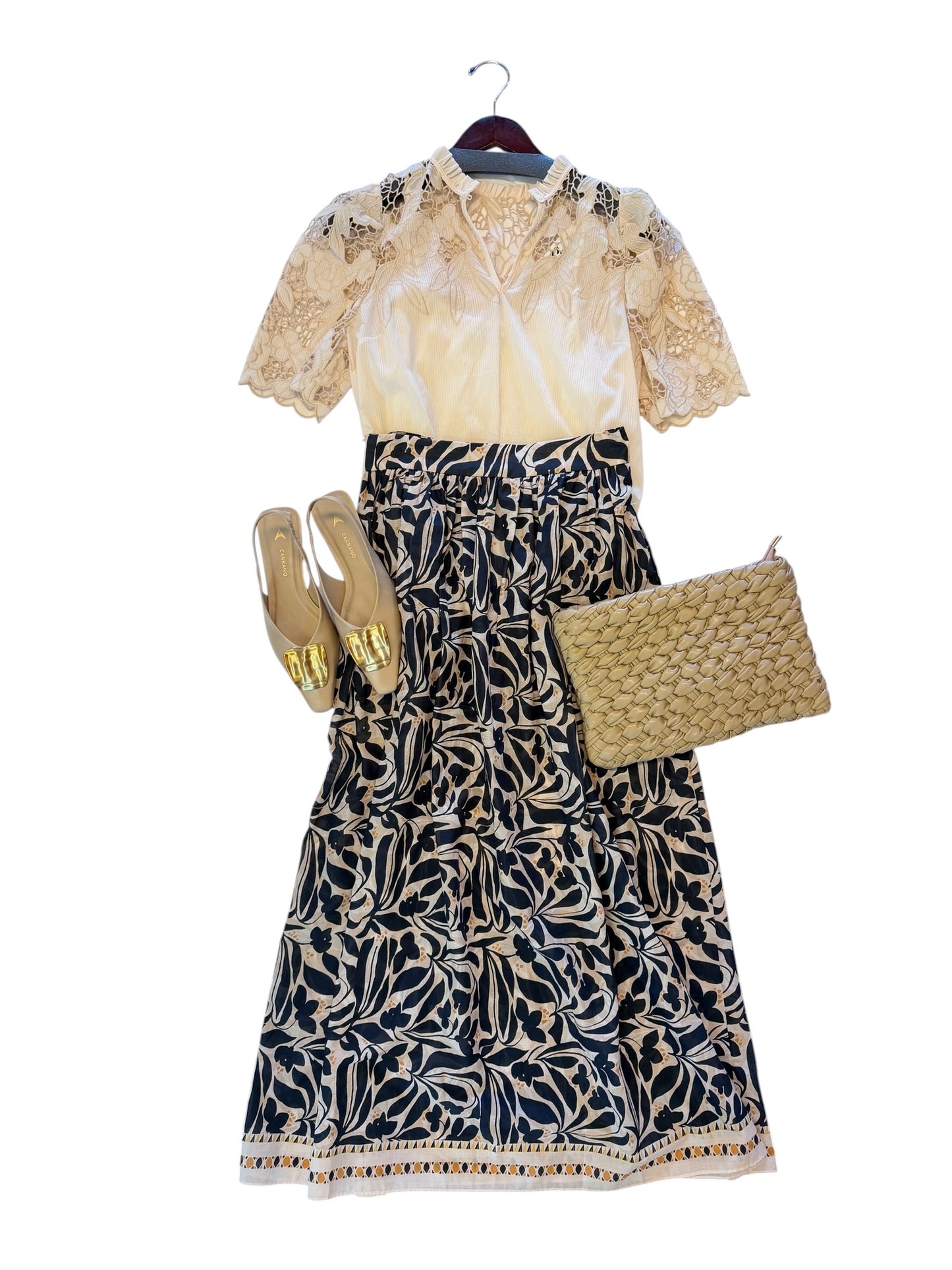 Elaine Reversible Top in cream by Caballero