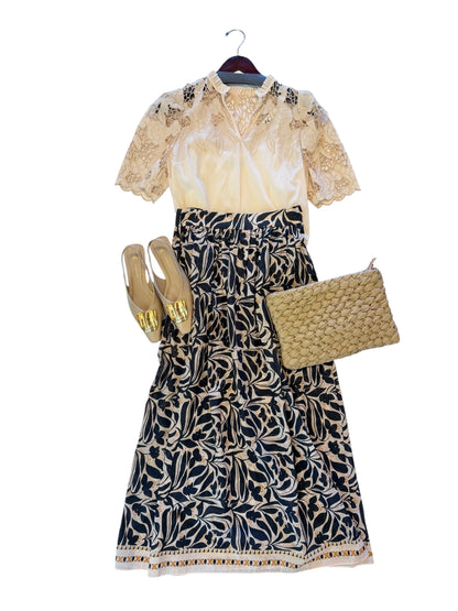 Elaine Reversible Top in cream by Caballero
