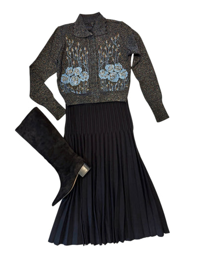 Aceline Embellished Sweater in black by Blank