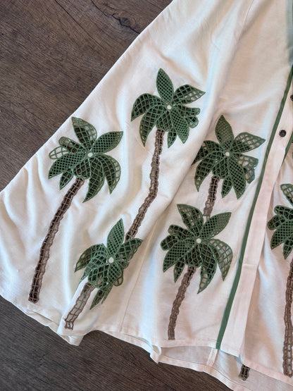 Revati Palm Tree Maxi Dress in breezy beige by Blank