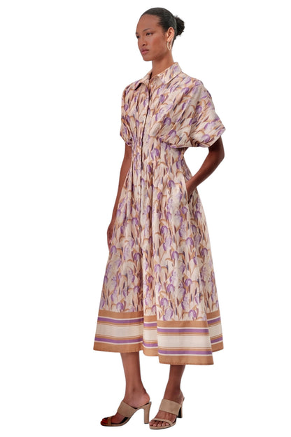 Kenya Printed Maxi Dress in multi color by Exquise