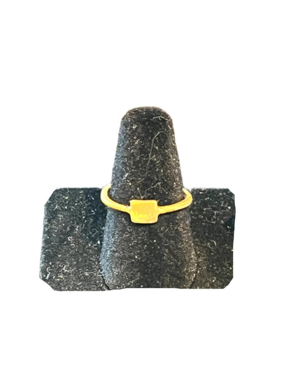 Dainty Square Ring by Eneida Franca