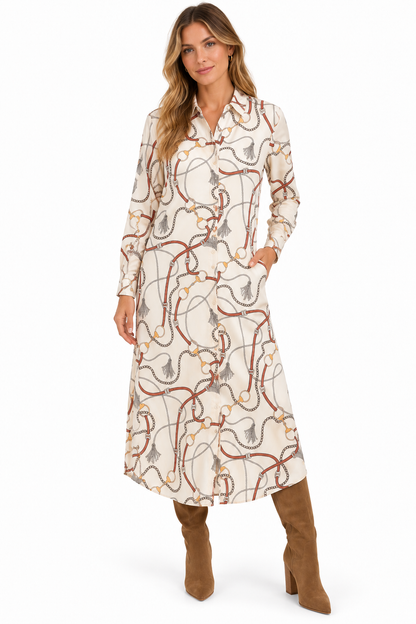 Russell Dress in ivory bits by Fitzroy & Willa