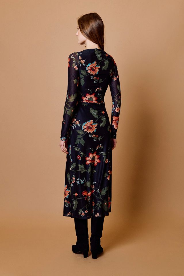 Katya Midi Dress in chant des fleur print by Cleobella