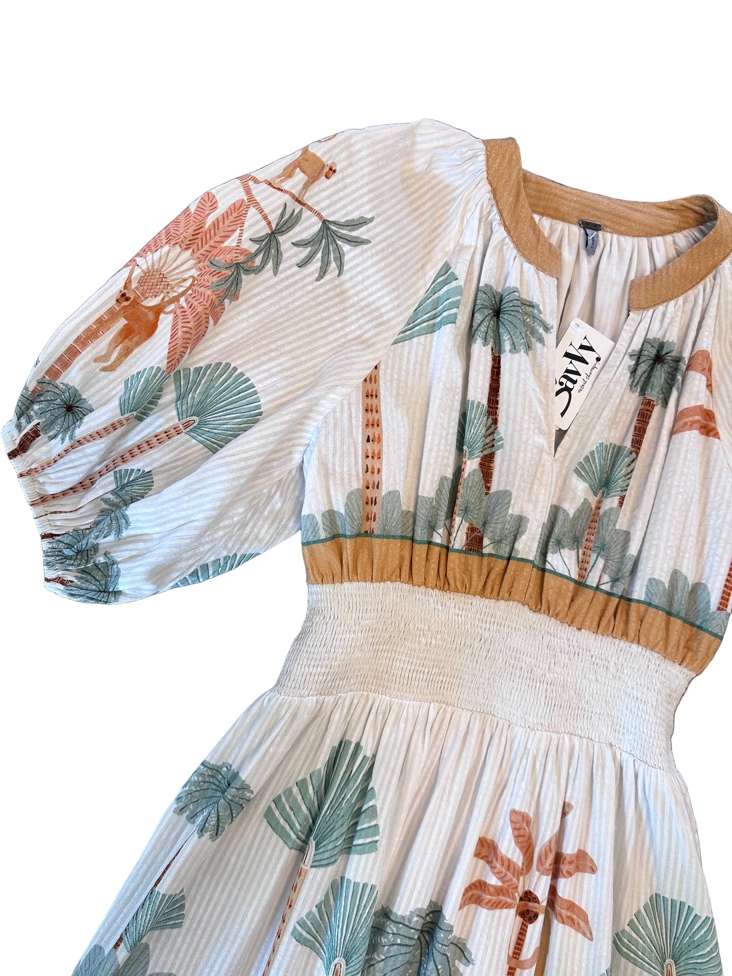 Ornetta Tiered Maxi Dress in white by Blank
