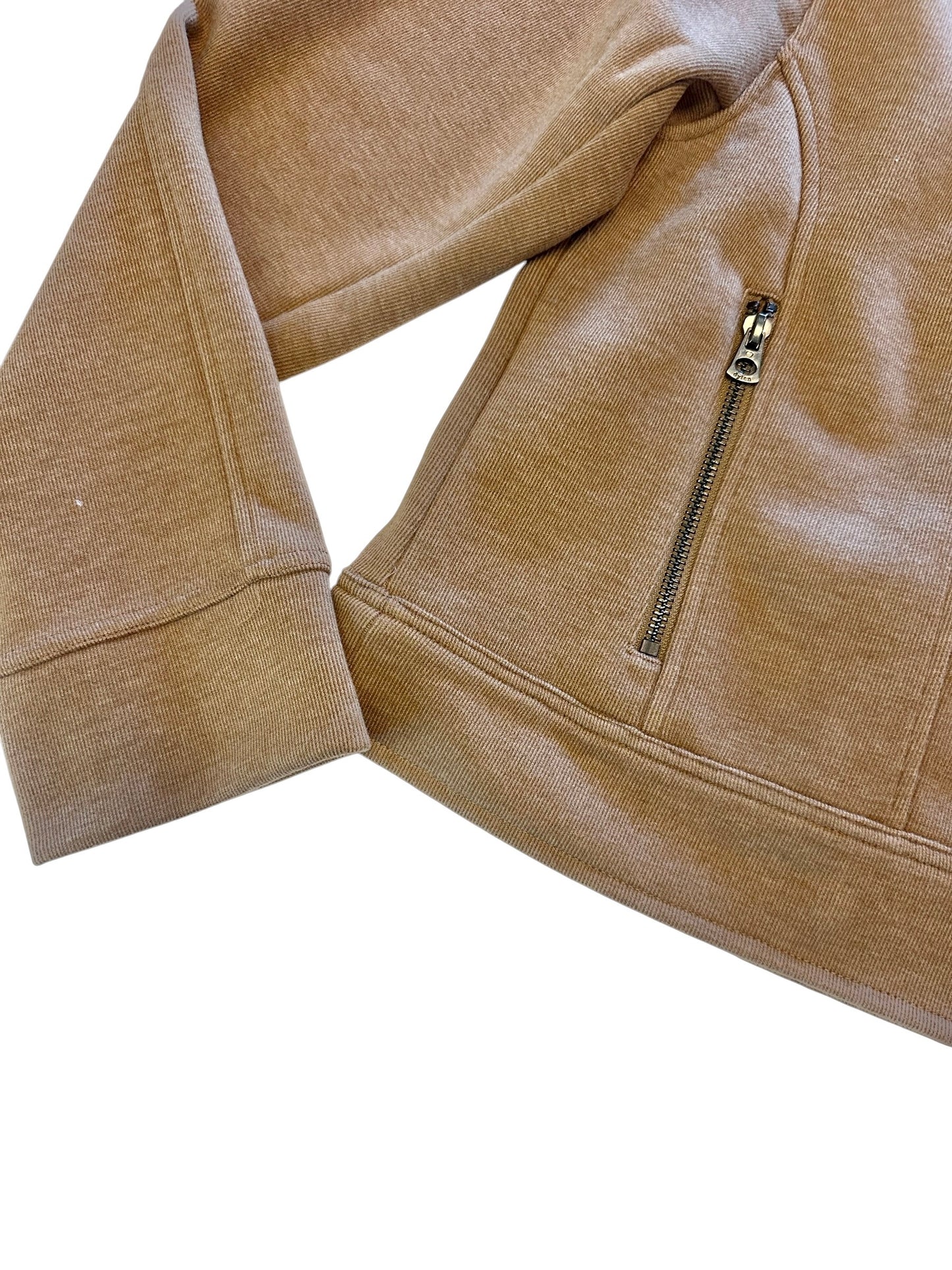 Mason Knit Bomber in warm brown by Dylan