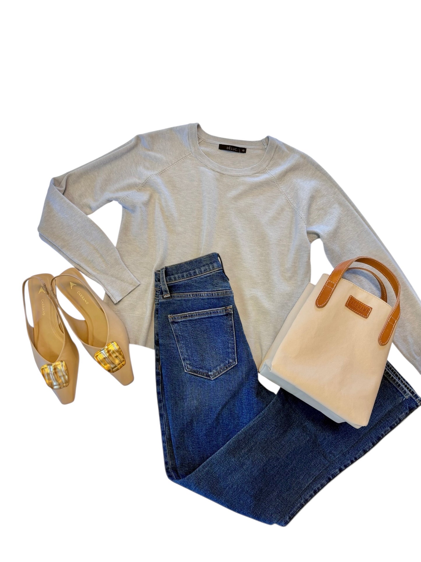 Milano Sling Back Flat in ginger by Carrano