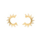 Sunrise Earrings in gold by Secretbox