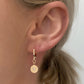 Coin Huggies in gold by Farrah B