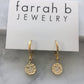 Coin Huggies in gold by Farrah B