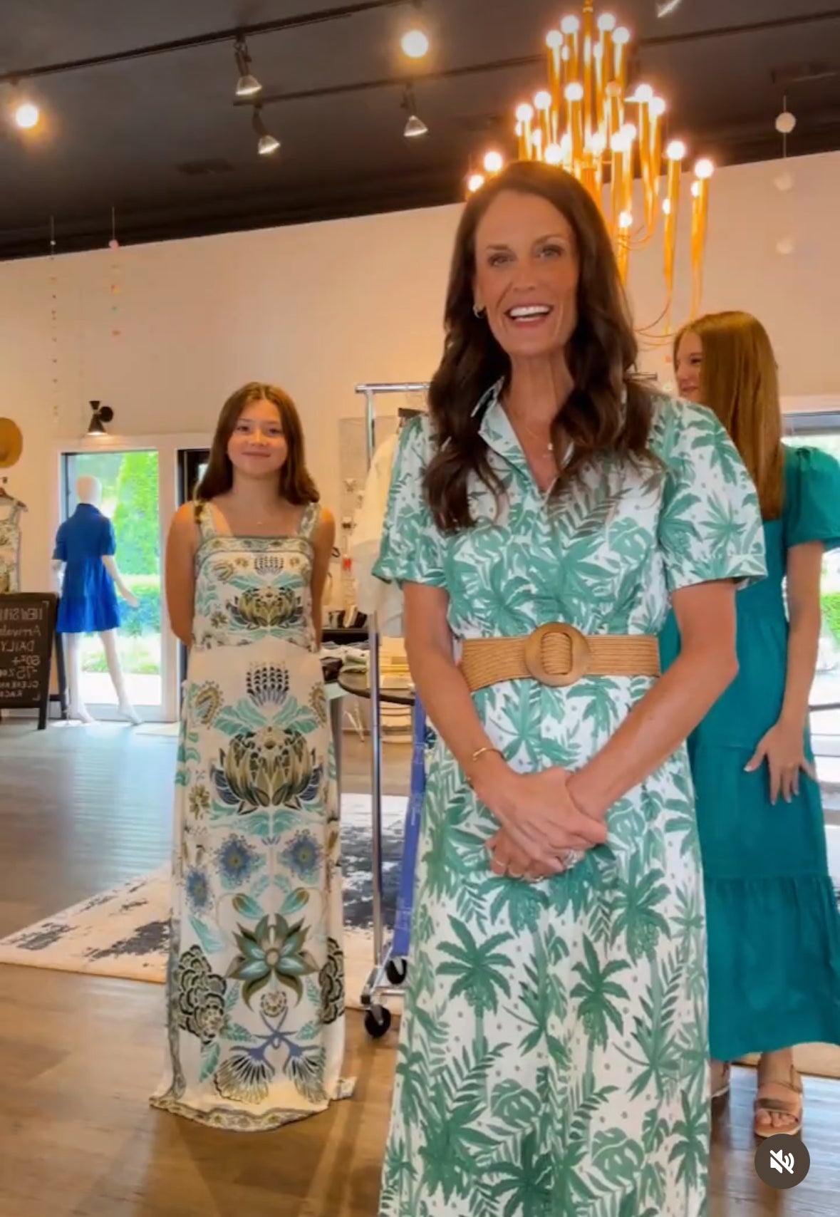 Kris Palm Leaf Dress in beige by Beau & Ro