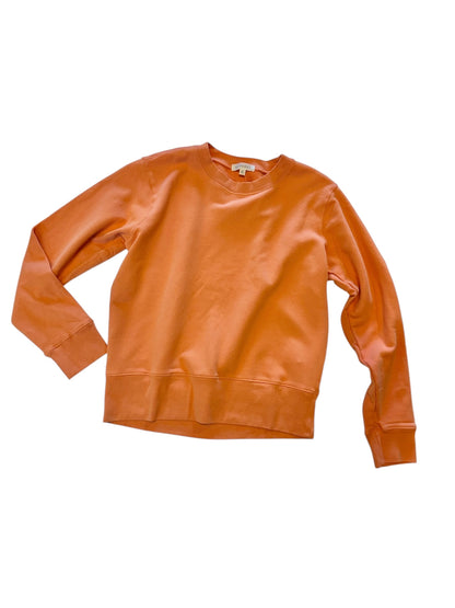 Open Crew Neck Pullover in apricot brandy by Mododoc