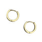 Minimalist Mini Huggies in gold by Farrah B