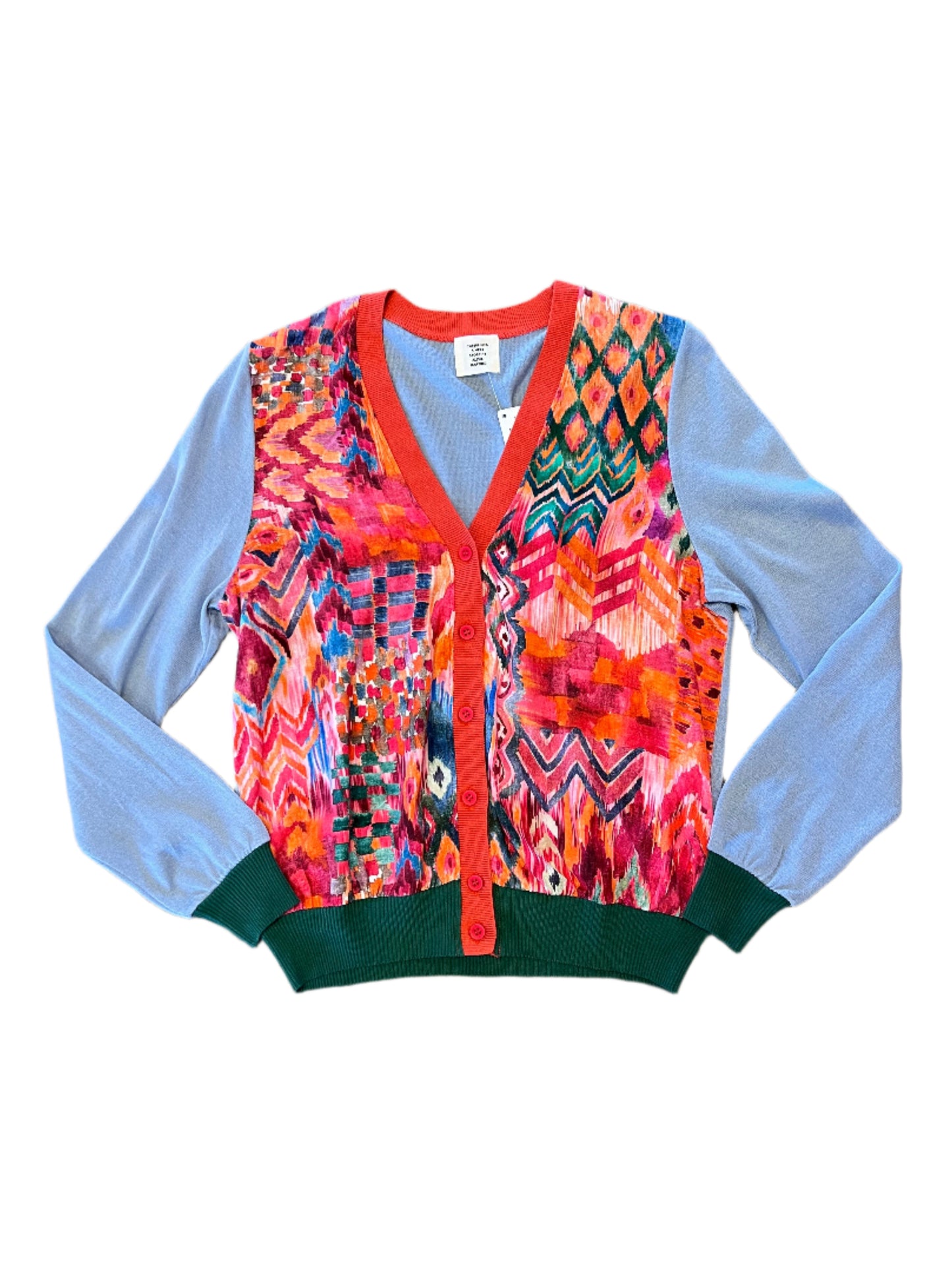 Printed Cardigan in multi by Aldo Martins