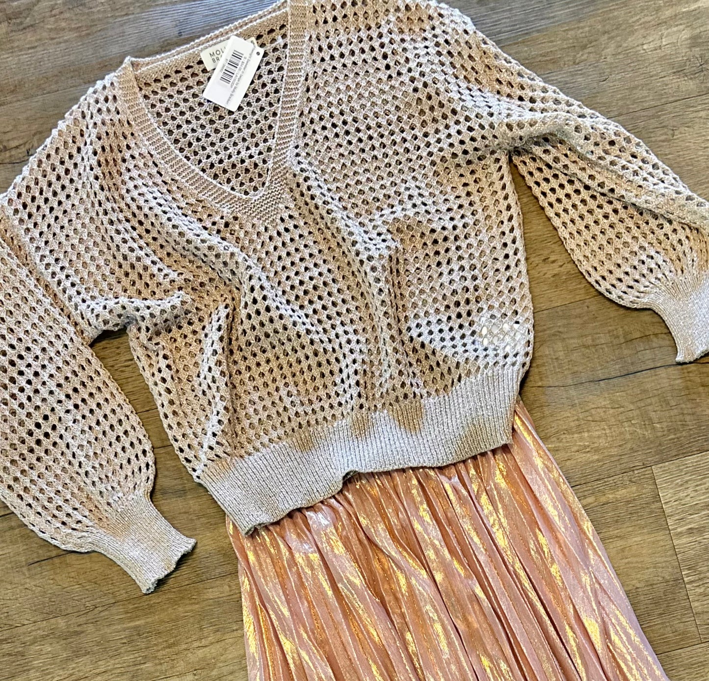 Lightweight Sweater in beige by Molly Bracken
