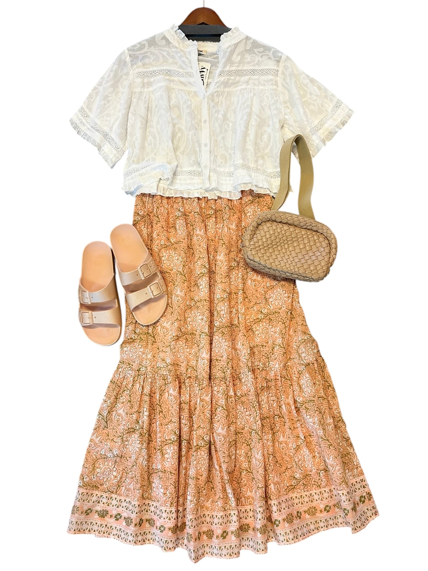 Baleia Sandals in nude by Cacatoes
