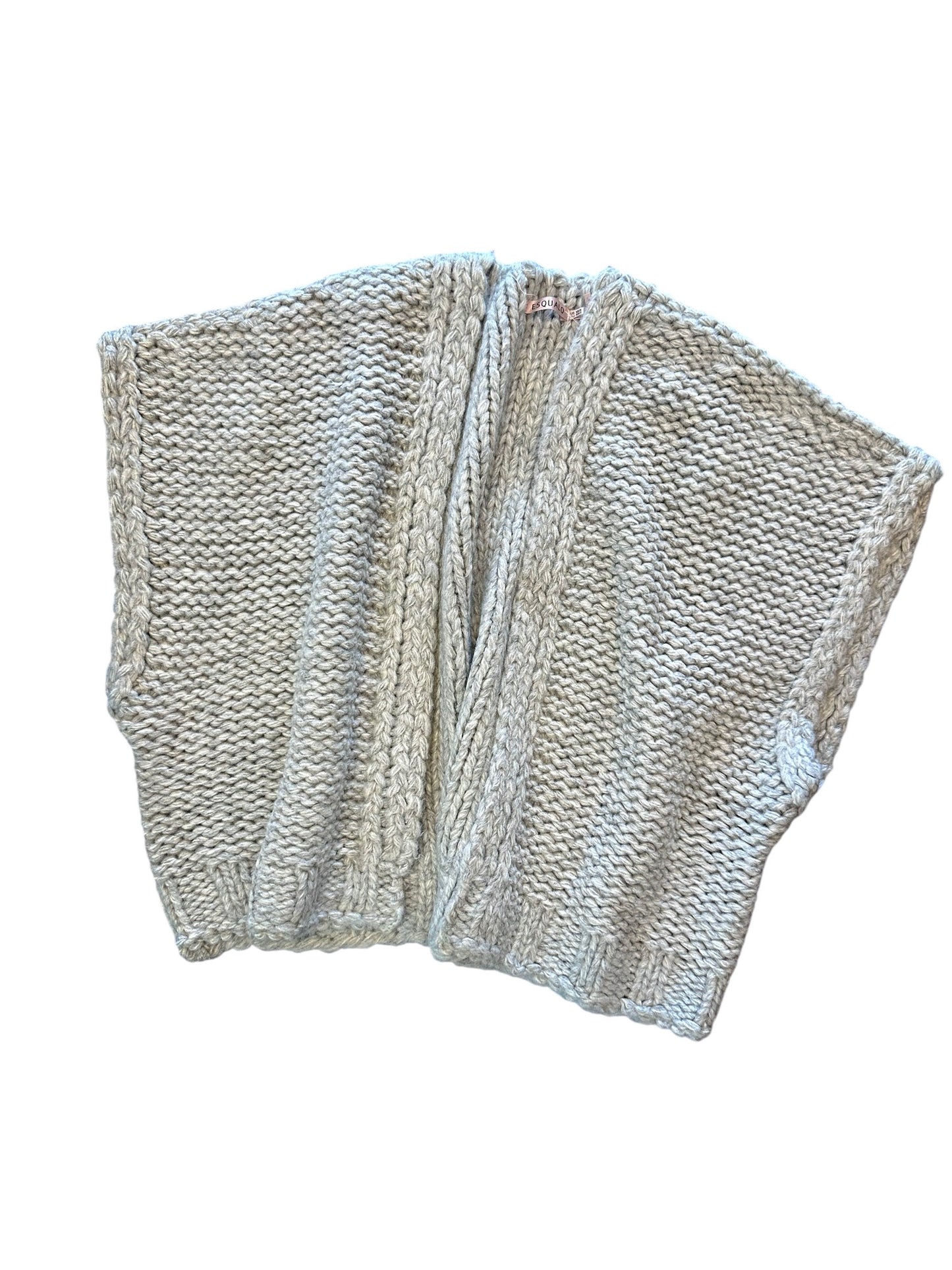 Cardigan Gilet Sweater in light grey melange by Esqualo