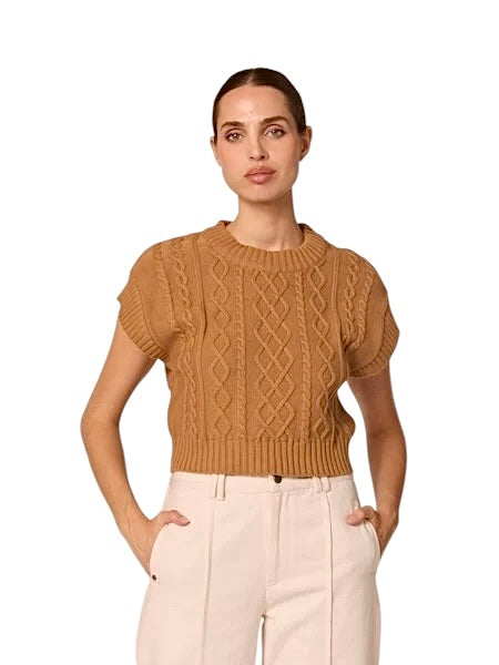 Gigi Sweater in Tan by Cleobella