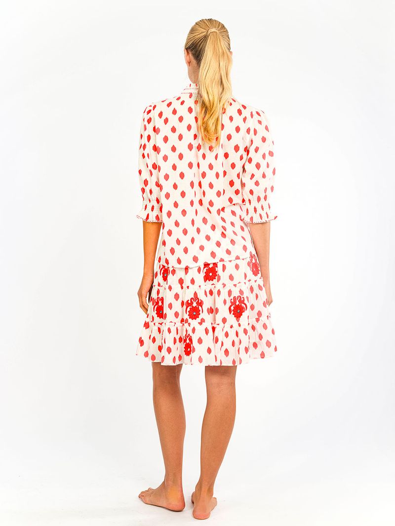 Bergamot Blouse in red dots by Nimo