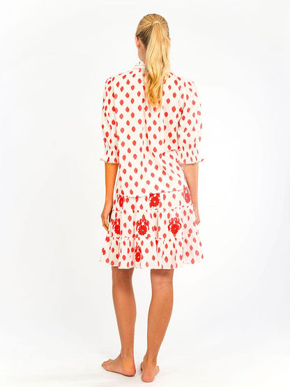 Bergamot Blouse in red dots by Nimo