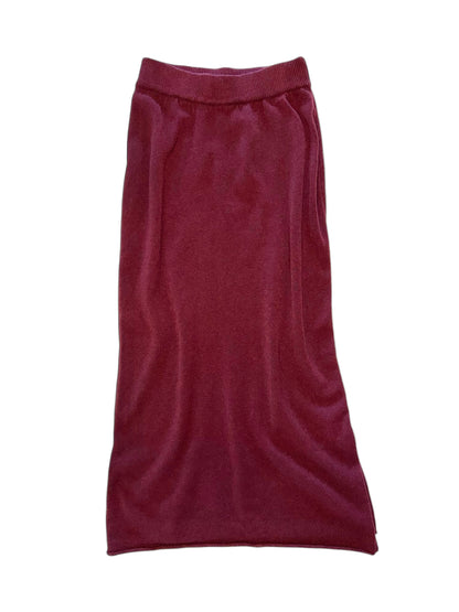 Knit Skirt in wine by B-YU