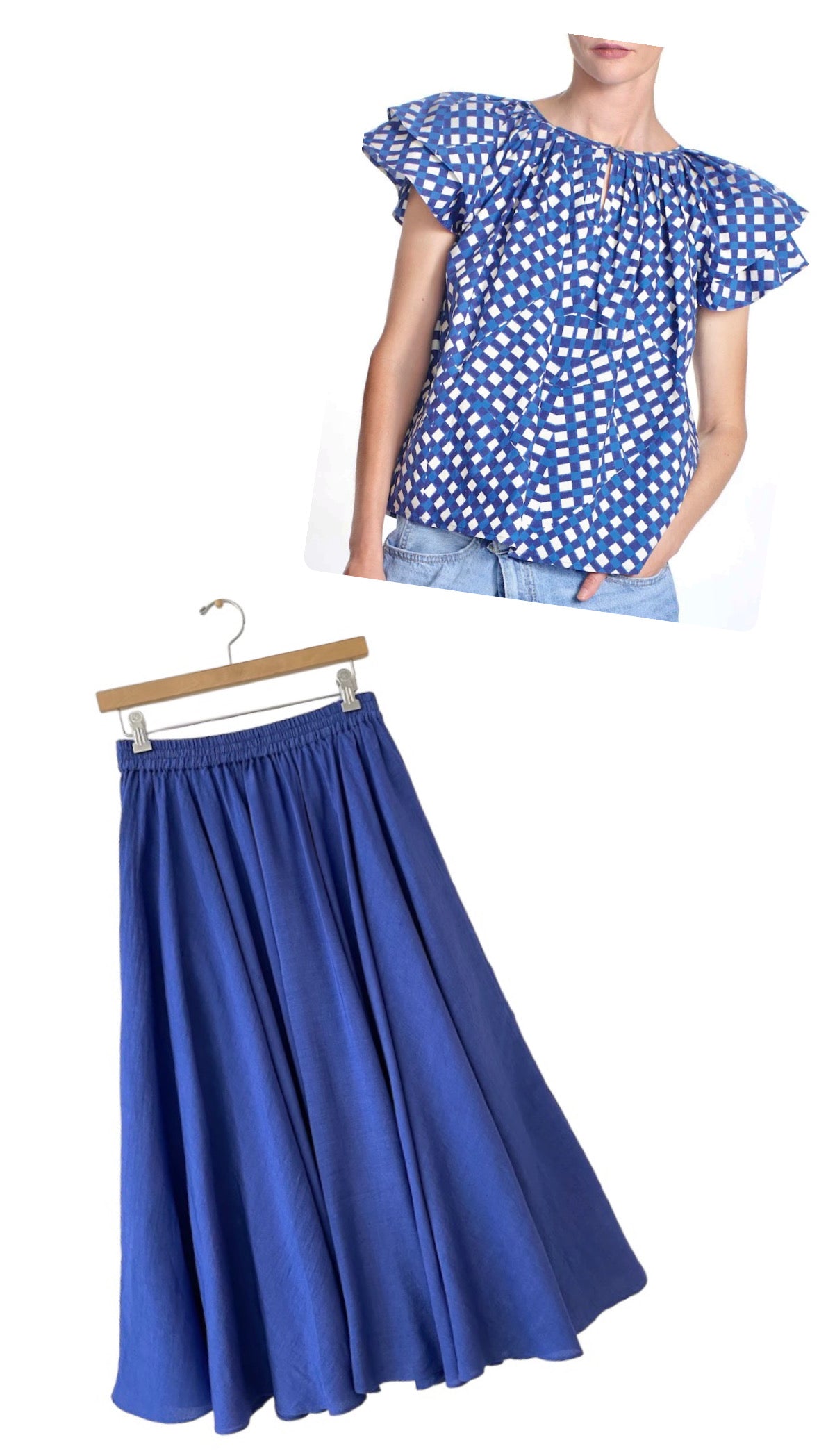 Capri Skirt in cobalt blue by Corey Lynn Calter