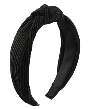 Satin Headband in black