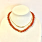 16" Glass Washer Necklace in clay by Virtue