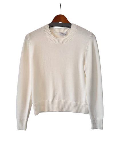 Solid Crew Sweater in milk by J.Society