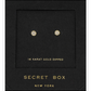 Cute Round Studs in gold by Secretbox